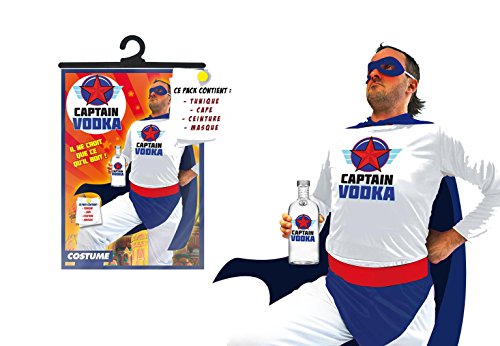 Generique - Super Captain Vodka Kostüm für Erwachsene bunt von Generique -