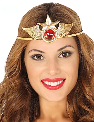 Generique - Superhelden Diadem-Kopfschmuck für Damen Gold-rot - Gold von Generique -