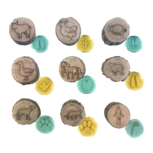 Générique Tierdruckstempel – Mini-Stempel zum Basteln, aus Holz, Tierstempel, Bastelstempel, Tierpfotenstempel für kreative Kunst, Fußabdruck Générique Tierdruckstempel – Mini-Stempel zum Basteln, aus Holz, Tierstempel, Bastelstempel, Tierpfotenstempel für kreative Kunst, Fußabdruck von Générique