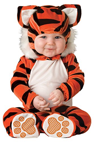 Generique - Tiger-Kostüm für Babys orange-schwarz - 62/68 (0-6 Monate) von Maskworld