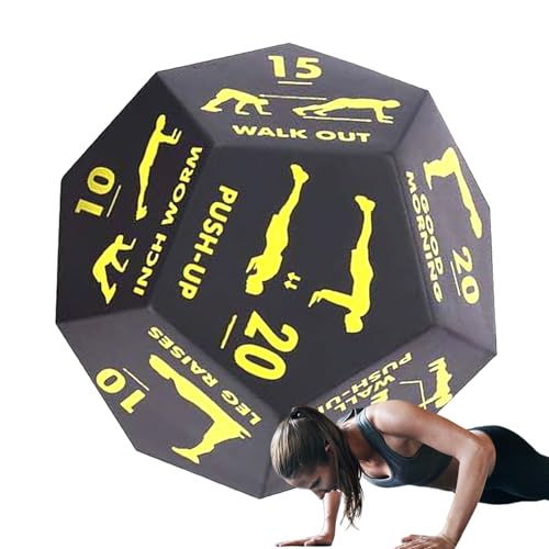 Générique Übungswürfel für Fitnesstraining – 12-seitige Sport-Trainingswürfel für Fitnessgeräte – Sportzubehör für Männer und Frauen, Squats, Pumpen, Yoga Générique Übungswürfel für Fitnesstraining – 12-seitige Sport-Trainingswürfel für Fitnessgeräte – Sportzubehör für Männer und Frauen, Squats, Pumpen, Yoga von Générique