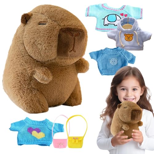 Générique Verkleiden Sie Capybara Plüschkleidung - niedliches Capybara Plüschtier mit Outfits | Plüschapybara mit angezogener Kleidung | Capybara Plüschpuppen mit 4 Kleidungsstücken und Générique Verkleiden Sie Capybara Plüschkleidung - niedliches Capybara Plüschtier mit Outfits | Plüschapybara mit angezogener Kleidung | Capybara Plüschpuppen mit 4 Kleidungsstücken und von Générique