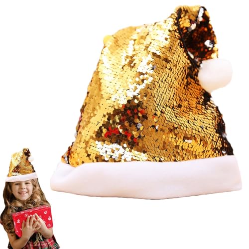 Générique Weihnachtsmannhut mit Pailletten, Weihnachtsmannhut mit Pailletten, glitzernd, mit Pailletten von Générique