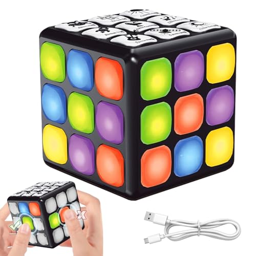 Générique Wiederaufladbarer Spielwürfel, Brain Teaser elektronisches Spielzeug, ABS-Material, 7,5 x 7,5 x 7,5 cm, coole Lerngeräte, mit Musik und Licht für und Mädchen, Spaß für alle von Générique