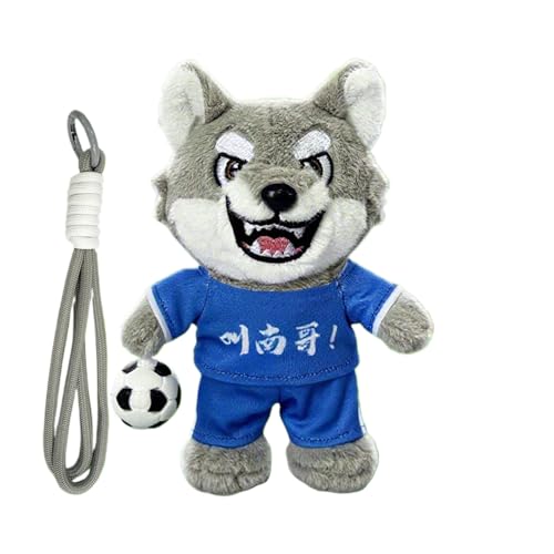 Générique Wolf aus Plüsch | Wolf aus Plüsch – Cartoon-Dekoration, tragbar, mit Sound, für Zuhause, Jugendliche, Kinderwagen, Rucksäcke Générique Wolf aus Plüsch | Wolf aus Plüsch – Cartoon-Dekoration, tragbar, mit Sound, für Zuhause, Jugendliche, Kinderwagen, Rucksäcke von Générique