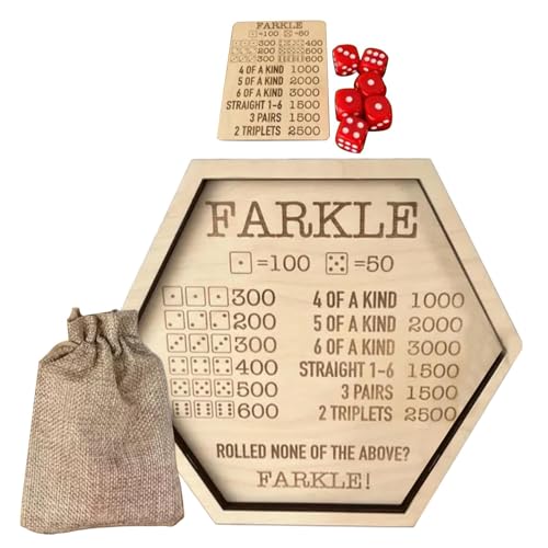 Générique Wooden Dice Tray, Classic Dices Game, 4,72 x 4,72 Zoll, tragbar, Lernbrett, Math, Family Night Learning Toy, lustiges Tischspiel für Kinder und Erwachsene, Material Holz von Générique