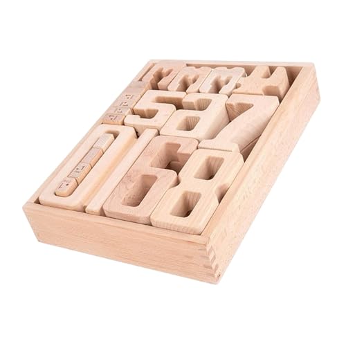 Générique Wooden Number Building Blocks, Math Manipulative, Lernspielzeug, buntes digitales Lernspielzeug, interaktive Preschool-Aktivität, frühe Entwicklung für Kinder im Alter 1-3 von Générique