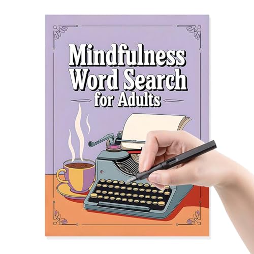 Générique Word Search Books für Erwachsene, Multilevel Puzzlespiel, Engaging Find Set, Mind Stimulating Activity, 21 x 28,5 cm, Stress Relief Entertainment, enthält 400 + Herausforderungs-Puzzles von Générique