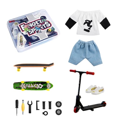 Geschenkset für Skateboards, Fingerroller, Partyzubehör mit Skating-Fingerspielzeug, Zubehör für Skating, Zubehör für Skater, Zubehör für Fingerskater, von Générique