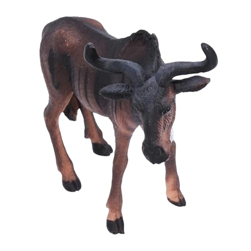 Gnu Figur - Realistische Tiermodelle, Lernspielzeug für Wildtiere | Detaillierte Kleintierfiguren, Lern-Gnus, Kleintierspielzeug für Aktivitäten von Générique