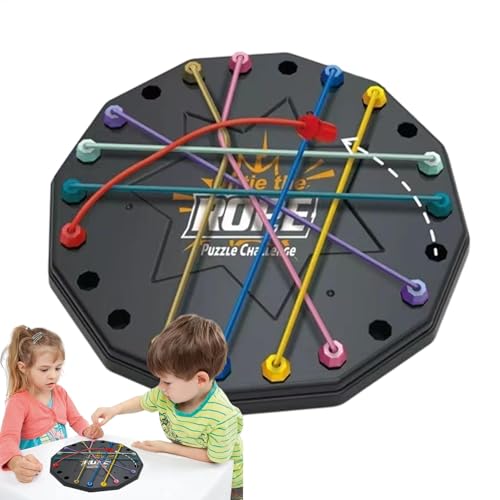 Gute Tragbarkeit: Mit seinem kompakten Design garantiert dieses Puzzlespiel aus gedrehtem Seil stundenlangen Spaß, was es zu einem perfekten Reisepartner für spontane Spielmomente auf dem Kopf macht Gute Tragbarkeit: Mit seinem kompakten Design garantiert dieses Puzzlespiel aus gedrehtem Seil stundenlangen Spaß, was es zu einem perfekten Reisepartner für spontane Spielmomente auf dem Kopf macht von Générique