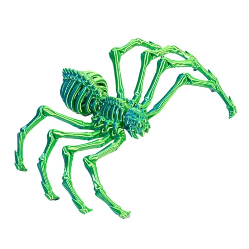 Halloween Fidget Spider – 3D-Printed Spider Toy | Articulated Fake Spider Figuren | bewegliche Gelenke | Mystery Spider 3D Articulated Spider Erwachsene Executive Desk Spielzeug für Klassenzimmer Ho von Générique