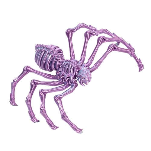 Halloween Fidget Spider – 3D-Printed Spider Toy | Articulated Fake Spider Figuren | bewegliche Gelenke einziehbarer Spider | Mystery Spider 3D Articulated Spider Erwachsene Executive Desk Spielzeug von Générique