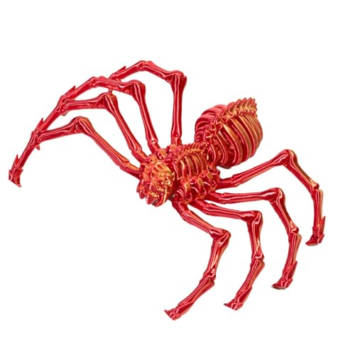 Halloween Fidget Spider – 3D-Printed Spider Toy | Articulated Fake Spider Figuren | bewegliche Gelenke einziehbarer Spider | Mystery Spider 3D Articulated Spider Erwachsene Executive Desk Spielzeug von Générique