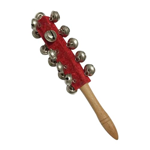 Hand Jingle Bells Holzgriff, Musikinstrument, Percussion Rattle für und Mädchen, Interaktionsspielzeug für Eltern und Kinder, Interaktionsspielzeug für Zuhause und Schule von Générique