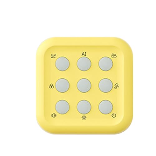 Handheld Spielkonsole, 3,94 x 0,98 Zoll Retro-Handheld, Puzzle-Spiele für Erwachsene, lustige elektronische tragbare Konsole, Lernpuzzles für Kinder, Weiß, Gelb, Cyanblau von Générique