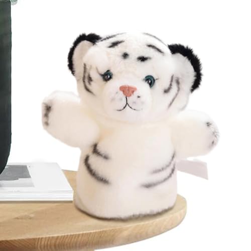 Handpuppen, Handpuppen für Kinder, Socken für Welpen, Tiger, kurze Plüschtiere, Jungle Animal Cotton Hand Puppets für interaktive Preschool Storytelling und Kinder Puppetshows 7,87 Zoll (Höhe) von Générique