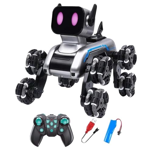 Hundespielzeug mit Fernbedienung für Roboter, Babyspielzeug | Spielzubehör für Welpe mit acht Rädern, ferngesteuert, für Schlafzimmer, Garten, Wohnzimmer, Innen- und Außenbereich, für Mädchen und Hundespielzeug mit Fernbedienung für Roboter, Babyspielzeug | Spielzubehör für Welpe mit acht Rädern, ferngesteuert, für Schlafzimmer, Garten, Wohnzimmer, Innen- und Außenbereich, für Mädchen und von Générique