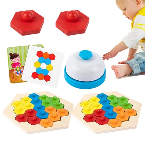 Interaktives Logic Training Puzzle, Holzpuzzle für Kinder, Brain Teaser Puzzle, Lernspielzeug für Kinder 3+, Größe: ca. 24,5 x 6 x 18 cm, Holzgewicht: 380 g von Générique