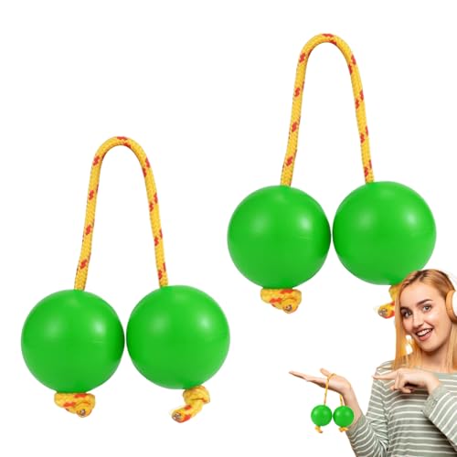 Kashaka Rhythmic Shaker – African Rattle Ball Kashaka Instrument | 2 Paar Schlagkugeln aus ABS, doppelte Trinkflasche für Partys, Hochzeiten, Shows Kashaka Rhythmic Shaker – African Rattle Ball Kashaka Instrument | 2 Paar Schlagkugeln aus ABS, doppelte Trinkflasche für Partys, Hochzeiten, Shows von Générique