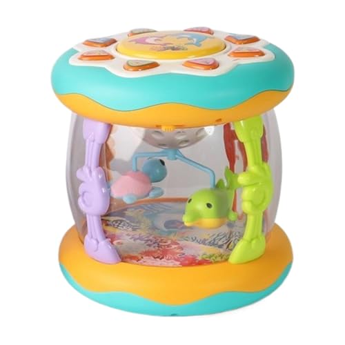 Kid Clap Drum, Sea Animals Drum, Hand Drum Lights, Musical Drums Toys, Cute Sea Animal Themed Kid Clap Drum with Lights and Music for Sensory and Educational Entertainment von Générique