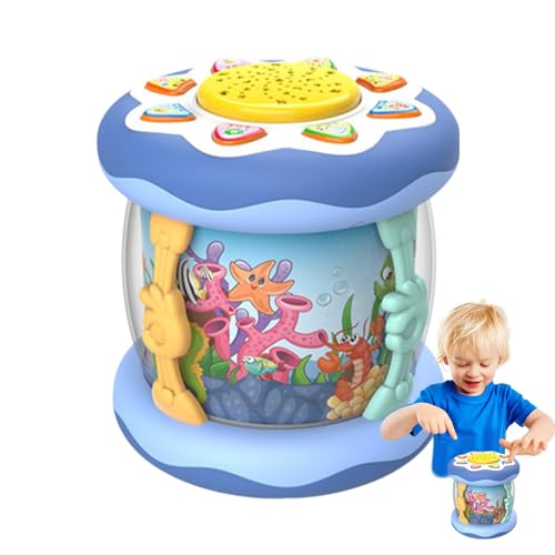 Kid Drums, Cartoon Sea Animal, Music Toy Light, Educational Instruments Toy with Light and Sound Effects, Designed for Preschoolers to Enhance Music and Motor Skills von Générique