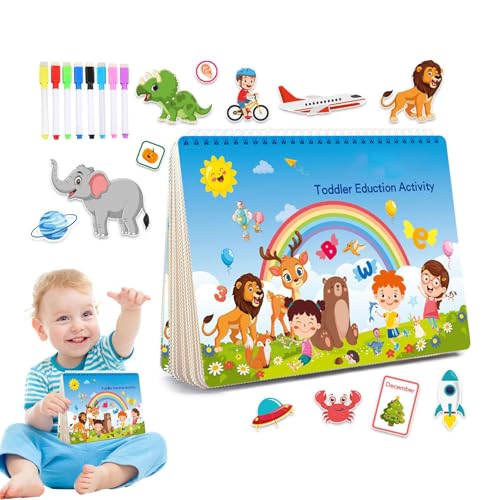 Kids Busy Book, Kindergarten Learning Activities Book, Preschool Learning Activities, Interactive Kids Books, Activity Book for Girls and Boys Ages 3-7 with Interactive Content von Générique