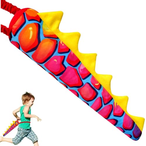 Kids Dinosaur Tail, Plush Dinosaur Tail, Animal Tail Kostüm, Halloween Dinosaur Tails, Plush Cartoon Dinosaurier für Kinder, perfekt für Halloween und Themen, Feiern und Dress Up von Générique