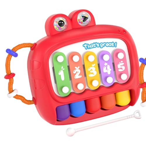 Kids Music Toys, interaktives Klavierspielzeug, tragbares Musikinstrument, Early Learning Hand Knocking Piano, lustiges Lernspielzeug, ideal für Jungen & Mädchen, 24 x 6 x 7,6 cm von Générique