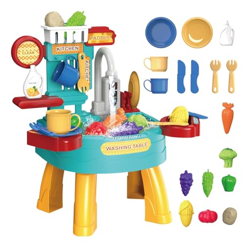 Kids Sink Toy, Tableware Accessories Dishwasher Sink Toys, Electric Dishwasher Sink Toy, Multi-Functional Kitchen Toy, Fun Kitchen Toy for Kids, Children's Day Kitchen Sink Toy, Thanksgiving Sink von Générique