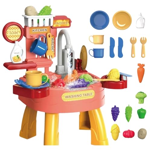 Kids Sink Toy, Tableware Accessories Dishwasher Sink Toys, Electric Dishwasher Sink Toy, Multi-Functional Kitchen Toy, Fun Kitchen Toy for Kids, Children's Day Kitchen Sink Toy, Thanksgiving Sink von Générique