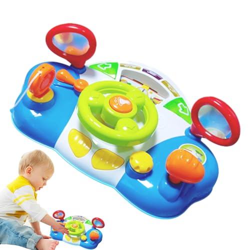 Kids Steering Wheel | Baby Steering Wheel Toy | Interactive Play Driving Simulator, Educational Auditory Skills Toy, 36 x 24,5 x 14,5 cm Creative Driving Toy with Sound Effects for Young Children von Générique