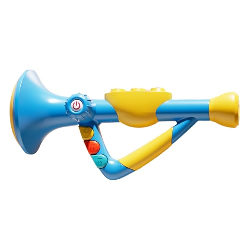 Kids Toy Trumpet, Simulated Battery Operated Wind Instrument, Compact Educational Brass Horn Toyed, interaktives Musical Toy for Indoor, Outdoor & Kids, 10,04 Zoll x 5.04 von Générique