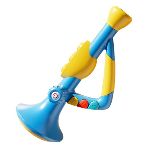 Kids Trumpet Instrument, batteriebetriebenes Windbrasshorn, 10,04 x 5,04 Zoll Simulated Design, Lernspielzeug, Spaß und Interaktiv, für Kinder ab 3 Jahren alte , Mädchen, Preschool-Spiel von Générique