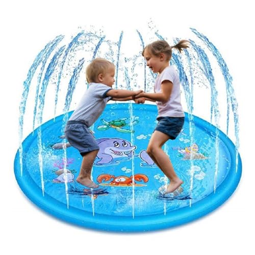 Kids Water Pad, Cartoon Splash , 39.37 Gold 66.93 Inches Interactive Sprinkler Play Pad, non-slip Outdoor Toy for Lawn Patio Park Beach and Summer Birthday Party Activity Fun Kids Water Pad, Cartoon Splash , 39.37 Gold 66.93 Inches Interactive Sprinkler Play Pad, non-slip Outdoor Toy for Lawn Patio Park Beach and Summer Birthday Party Activity Fun von Générique