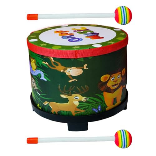 Kinder Hand Drum, Rhythm Drum, Lernspielzeug, Musical Toy mit Holz-Stick, Lon Lasting Design, perfekt für Performances, Partys und Festivals im Innenbereich von Générique