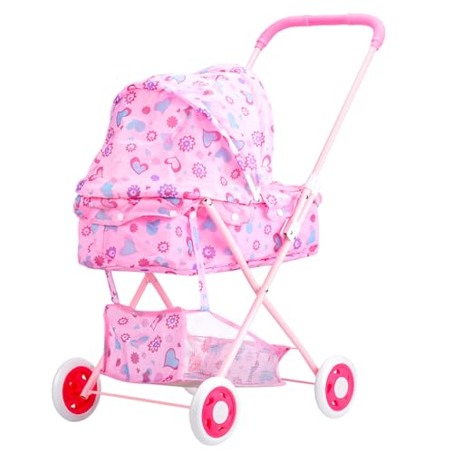 Kinderwagen für Puppen Baby | Leichter Kinderwagen für Puppen, geräumiger Nachahmungswagen für Lernspiele – Geschenk zum Geburtstag Weihnachten Ostern Kinderwagen für Puppen Baby | Leichter Kinderwagen für Puppen, geräumiger Nachahmungswagen für Lernspiele – Geschenk zum Geburtstag Weihnachten Ostern von Générique