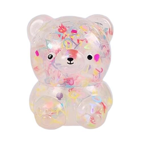Kleines Quetschspielzeug – Spielzeug für Tiere, ausziehbar mit Pailletten | Mini-Bär für Ornamente von Kaffeefahrzeugen, und Mädchen, lustiges beruhigendes Spielzeug Kleines Quetschspielzeug – Spielzeug für Tiere, ausziehbar mit Pailletten | Mini-Bär für Ornamente von Kaffeefahrzeugen, und Mädchen, lustiges beruhigendes Spielzeug von Générique