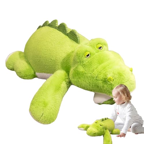 Krokodil-Plüschtier, Alligator-Plüschtier aus Plüsch – 43 cm (17,72 Zoll) Krokodil aus Plüsch, niedliches Gator-Plüschtier, Krokodil-Spielzeug aus Plüsch für Kleinkinder, und Mädchen von Générique