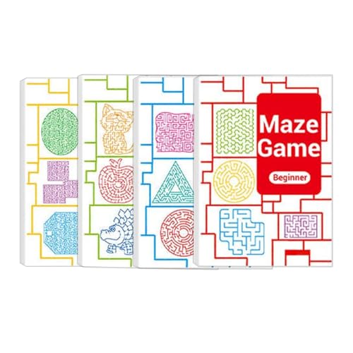 Labyrinth-Buch für Labyrinth-Spielbuch für | sensorisches Lernspiel aus Papier, 4-teilig, für Eltern- und Kinderinteraktion Labyrinth-Buch für Labyrinth-Spielbuch für | sensorisches Lernspiel aus Papier, 4-teilig, für Eltern- und Kinderinteraktion von Générique