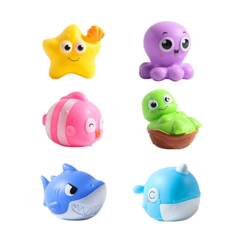 Light Up Bath Toys, Floating Sea Animal Water Games, 5,51 x 41,54 Zoll bunte , 6 x interaktive Preschool Learning Toys, Baby Shower Fun für Bad und Pool Party von Générique