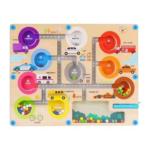 Magnetisches Labyrinth, sensorisches Spielzeug für Tiere und Zirkulation | STEM Lernset mit Vereinsspiel für Vorschulaktivitäten von und Mädchen zu Hause und in Magnetisches Labyrinth, sensorisches Spielzeug für Tiere und Zirkulation | STEM Lernset mit Vereinsspiel für Vorschulaktivitäten von und Mädchen zu Hause und in von Générique