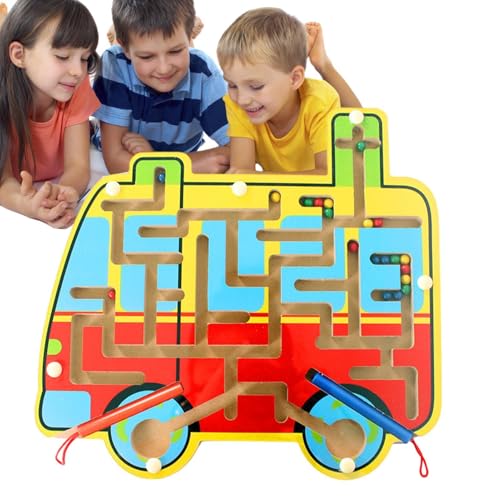 Magnetisches Labyrinth-Spielzeug für magnetisches Labyrinth in Farben und Zahlen, Zählen, Puzzle, Brett, magnetisch, Labyrinth – Lernspielzeug für Feinmotorik, für Kinder im Alter von Générique