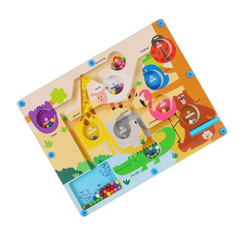Magnetisches Labyrinthbrett – Puzzle Tiere und Fahrzeuge Spiel für Kleinkinder, STEM Lernset mit Vereinsspiel für Vorschulaktivitäten von und Mädchen zu Hause und in Magnetisches Labyrinthbrett – Puzzle Tiere und Fahrzeuge Spiel für Kleinkinder, STEM Lernset mit Vereinsspiel für Vorschulaktivitäten von und Mädchen zu Hause und in von Générique