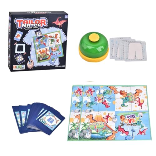 Matching Game for Kids, Early Childhood Education, Clothes Matching Card Game Activities, Creative Kids Playing Card Activities Game with a Gell for Children and Adults, 11,81 x 11,81 Zoll von Générique