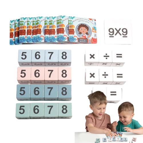 Math Games for Kids Ages 6-8, Math Toys, Wooden Math Board Toy, Multiplication Board Game, Holzmath Board Spielzeug für interaktives Lernen, Spaß, Familienreise und Bildung von Générique