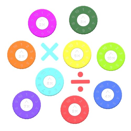 Mathematischer Spinner, Fidget Math – Spielzeug Spinner für 9 Teile | Spinner Fidget Toy Lernnummer Sensorisches Spielzeug für die Mathematischer Spinner, Fidget Math – Spielzeug Spinner für 9 Teile | Spinner Fidget Toy Lernnummer Sensorisches Spielzeug für die von Générique