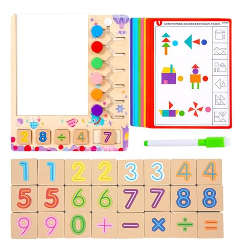 Mathematisches Spielzeug zum Zählen der Finger – Lernspielzeug zum Lernen von Zahlen | 29,7 cm großer mathematischer Lernblock, ideal zum Einführen von Zahlenkonzepten von Générique