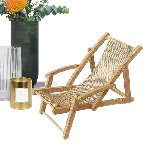 Mini-Strandstuhl, Miniaturmöbel – Modell Miniaturstuhl aus Holz | Doll House Decor Furniture für Bidress Display Kabinett, kleines dekoratives Fleischmodell Mini-Strandstuhl, Miniaturmöbel – Modell Miniaturstuhl aus Holz | Doll House Decor Furniture für Bidress Display Kabinett, kleines dekoratives Fleischmodell von Générique