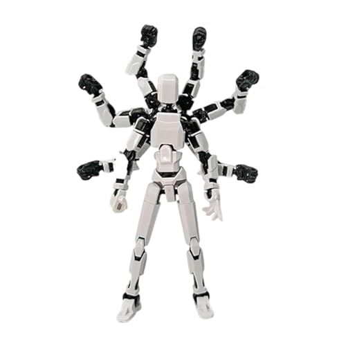 Multi Jointed Action-Figur, niedliche Desktop-Tee-Tischdekoration, Eight Arm Full Body Action-Figur Multi Jointed, Sammelfigur, Desktop Kinder Erwachsene Motion Figur für Teetisch von Générique